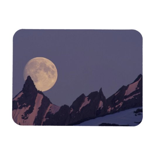 Full Moon Rises | Chugach Mountains Alaska Magneet (Horizontaal)
