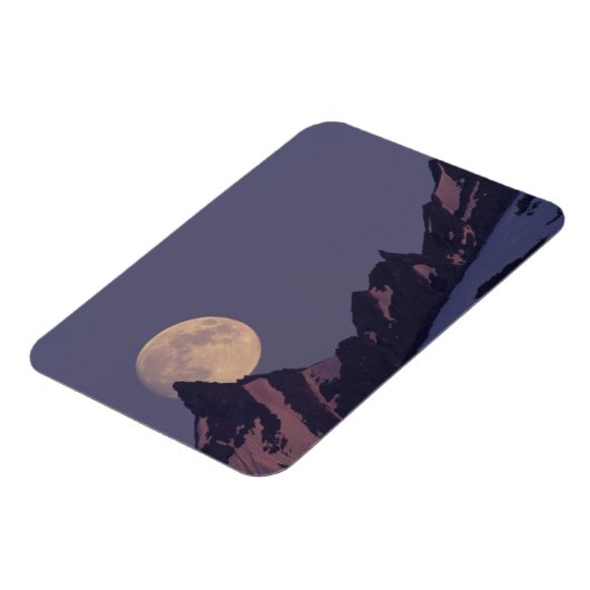 Full Moon Rises | Chugach Mountains Alaska Magneet (Linkerzijde)