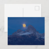Full Moon Rising Grand Teton Driggs, Idaho Briefkaart (Voorkant / Achterkant)