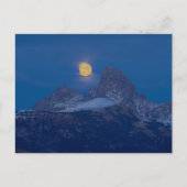 Full Moon Rising Grand Teton Driggs, Idaho Briefkaart (Voorkant)