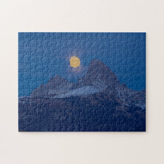 Full Moon Rising Grand Teton Driggs, Idaho Legpuzzel (Horizontaal)