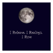 Full Moon Ritual I Release I Realign I Rise Perfect Poster (Voorkant)