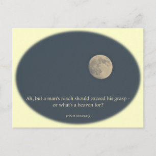 Full Moon Robert Browning Quote Briefkaart