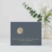 Full Moon Robert Browning Quote Briefkaart (Staand voorkant)