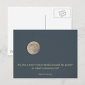 Full Moon Robert Browning Quote Briefkaart (Voorkant / Achterkant)