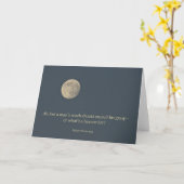 Full Moon Robert Browning Quote Kaart (Gele Bloem)