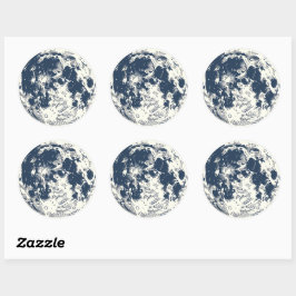 Full Moon Ronde Sticker