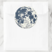 Full Moon Ronde Sticker (Tas)