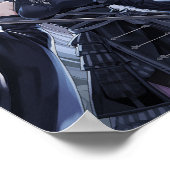 Full Moon Samurai — Elegant Dark Anime Warrior Gir Poster (Hoek)