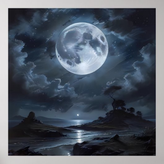 Full Moon Serenity Poster (Voorkant)