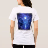 Full Moon Serenity T-shirt - Natuur-geïnspireerd (Achterkant)