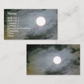 Full Moon Sky Natuur Fotografie Visitekaartje (Voorkant / Achterkant)