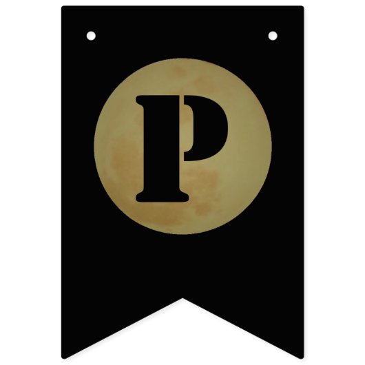 Full Moon, Spooky Halloween Bunting Vlaggetjes (Tweede vlag)