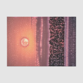 Full Moon Stars Oranje Paarse zonnestralen Tissuepapier