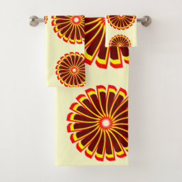Full Moon Sunburst Deken Ontwerp Bad Handdoek