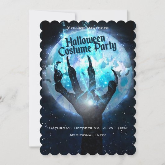 Full Moon Transformation Halloween Kaart (Voorkant)