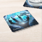 Full Moon Transformation Halloween Kartonnen Onderzetters (Gebogen)