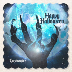Full Moon Transformation Halloween Kartonnen Onderzetters