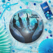 Full Moon Transformation Halloween Papieren Bordje (Feest)