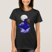 Full moon transforms wild wolf scary jungle world t-shirt (Voorkant)