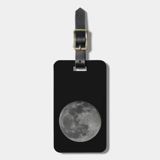 Full Moon Travel Bagagelabel (Voorkant verticaal)