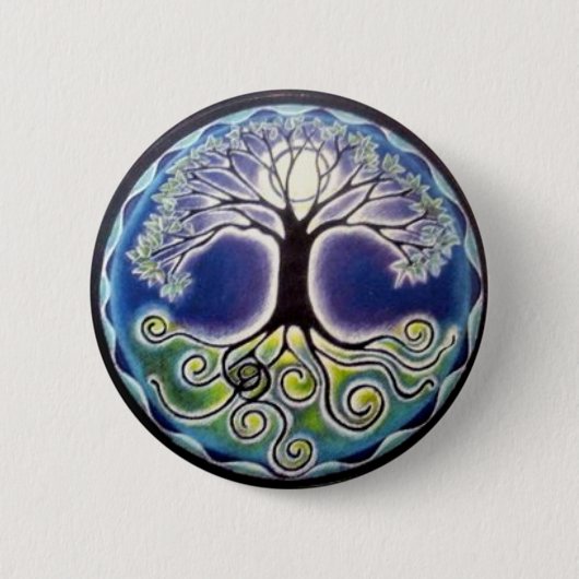 Full Moon Tree of Life Button (Voorkant)