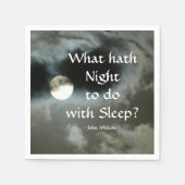 Full Moon Wat heeft Night te maken met Slaapstand Servet (Voorkant)