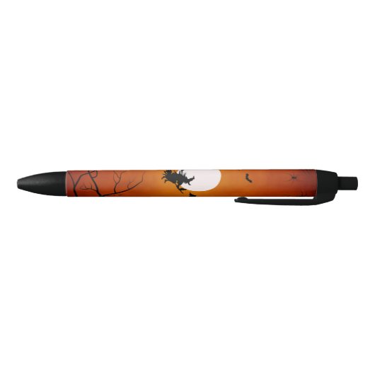 Full Moon Witch Halloween Zwarte Inkt Pen (Bodem)