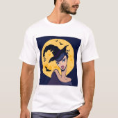 Full Moon Witch Mannen T-Shirt (Voorkant)