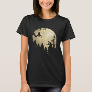Full Moon Wizard Kat slaat Halloween op T-shirt