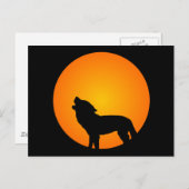 Full Moon Wolf Briefkaart (Voorkant / Achterkant)