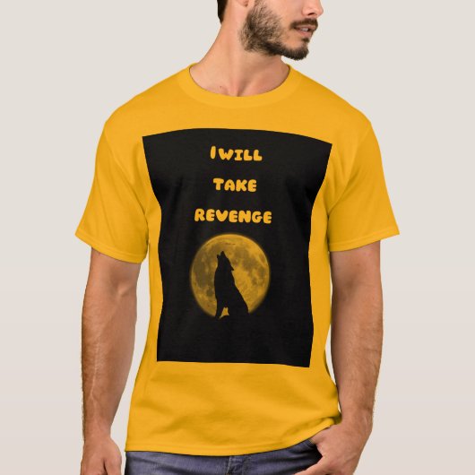 Full Moon Wolf – Power and Revenge T-shirt (Voorkant)