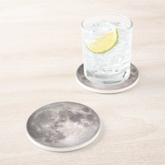 Full Moon Zandsteen Onderzetter (Zijkant)