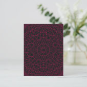 Full Neon Grid Briefkaart (zwart) – (Staand voorkant)