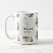 Full of Christmas Spirit” Holiday Coffee Mug Koffiemok (Links)