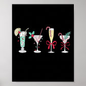 Full Of Holiday Srit Christmas Drinks Martini Tail Poster (Voorkant)
