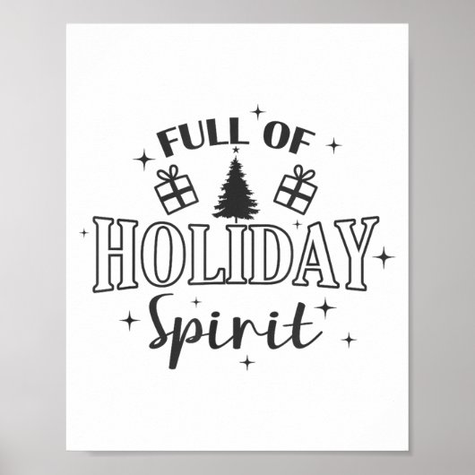 Full Of Holiday Srit Christmas Holiday Poster (Voorkant)