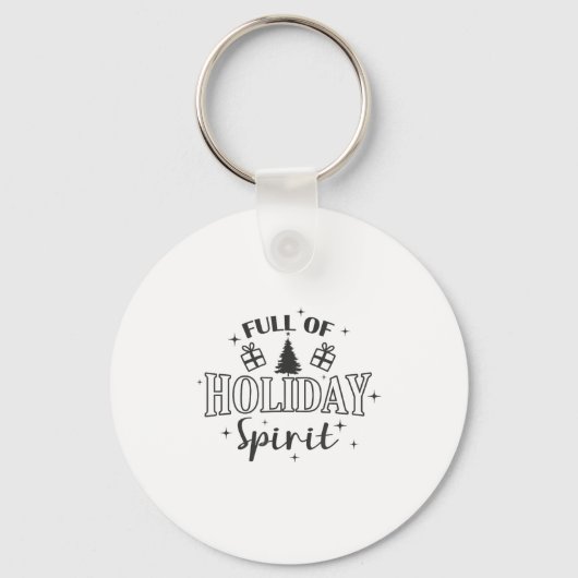 Full Of Holiday Srit Christmas Holiday Sleutelhanger (Voorkant)