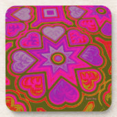 'Full of Love' Cork Onderzetter set (Voorkant)