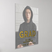 Full Photo Afstudeerder Grunge Typografie Folie Afdrukken (Laagn)