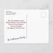 Full Photo Briefkaart Red Ribbon Diamond Jouw teks (Achterkant)