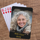 Full Photo Custom Poker - Zwart & Goud Pokerkaarten