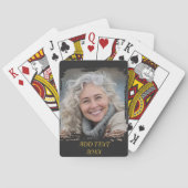 Full Photo Custom Poker - Zwart & Goud Pokerkaarten (Achterkant)