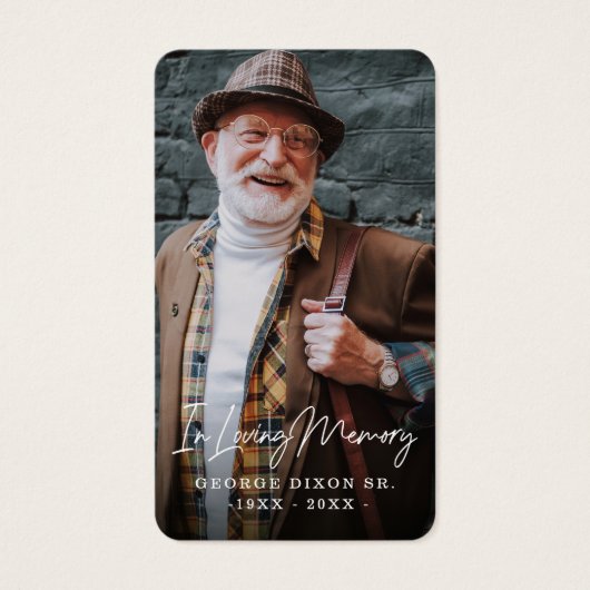 Full Photo Herfst Mountain Prayer Kaart (Voorkant)