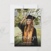 Full photo High School Graduation Bedankkaart (Voorkant)