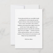 Full photo High School Graduation Bedankkaart (Achterkant)