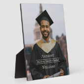 Full Photo Minimalist Graduation Keepsake  Fotoplaat (Zijkant)