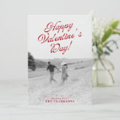 Full Photo Modern Valentine’s Day Card Kaart (Staand voorkant)