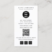 Full Photo Photography Business Logo Website Visitekaartje (Achterkant)