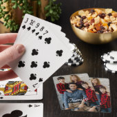 Full Photo - Vertical Custom Script Family Text Pokerkaarten (Insitu)